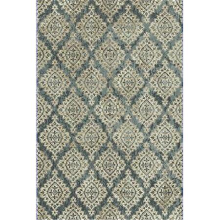 DYNAMIC RUGS Melody Rectangular Rug- Blue - 5 Ft. 3 In. X 7 Ft. 7 In. ME69985015119